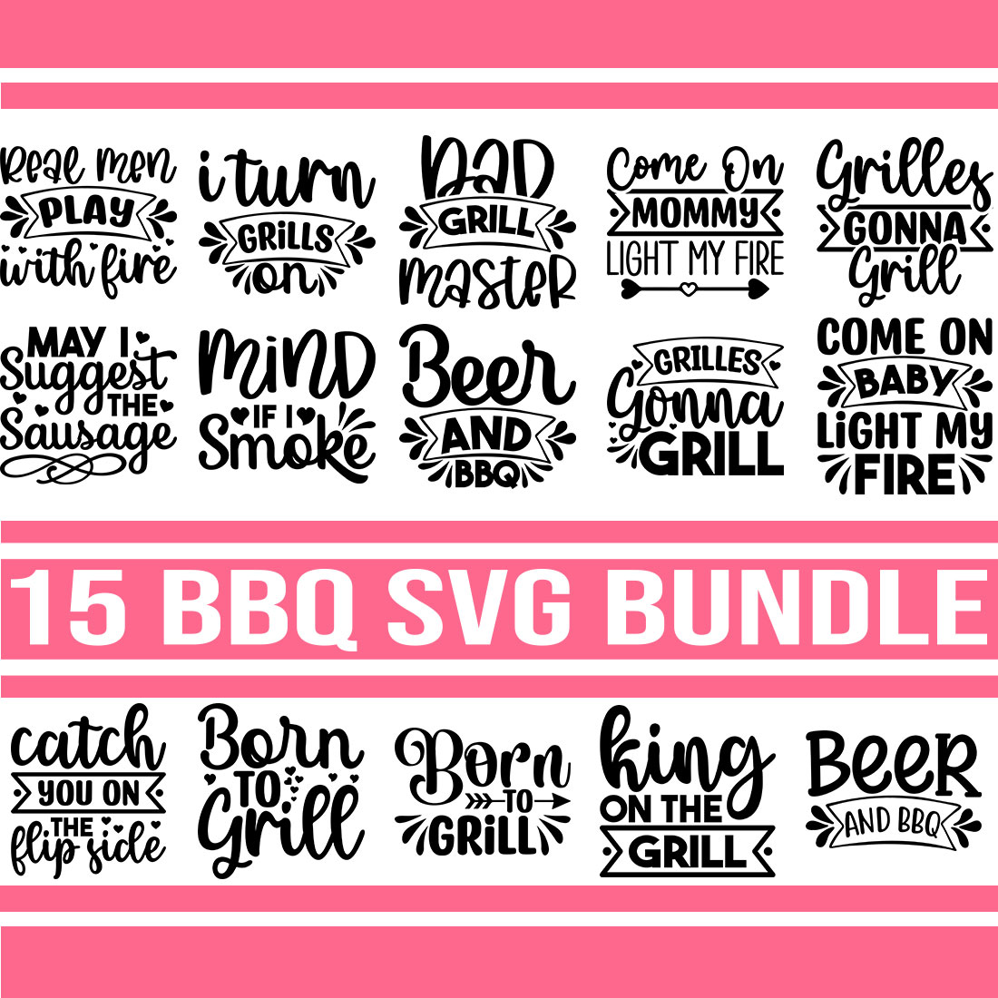 BBQ SVG Bundle preview image.