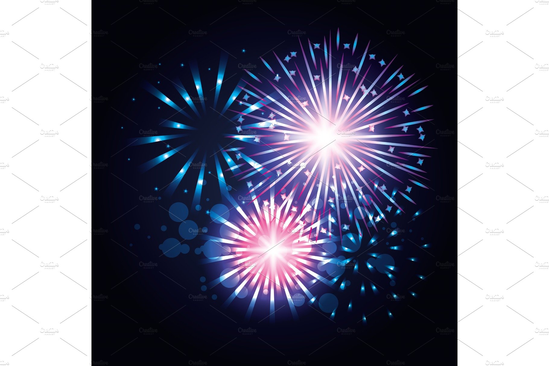 decorative fireworks explosions cover image.