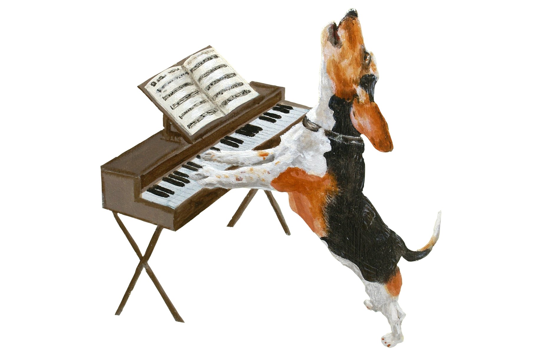 Musical Dog Paintings Bundle preview image.