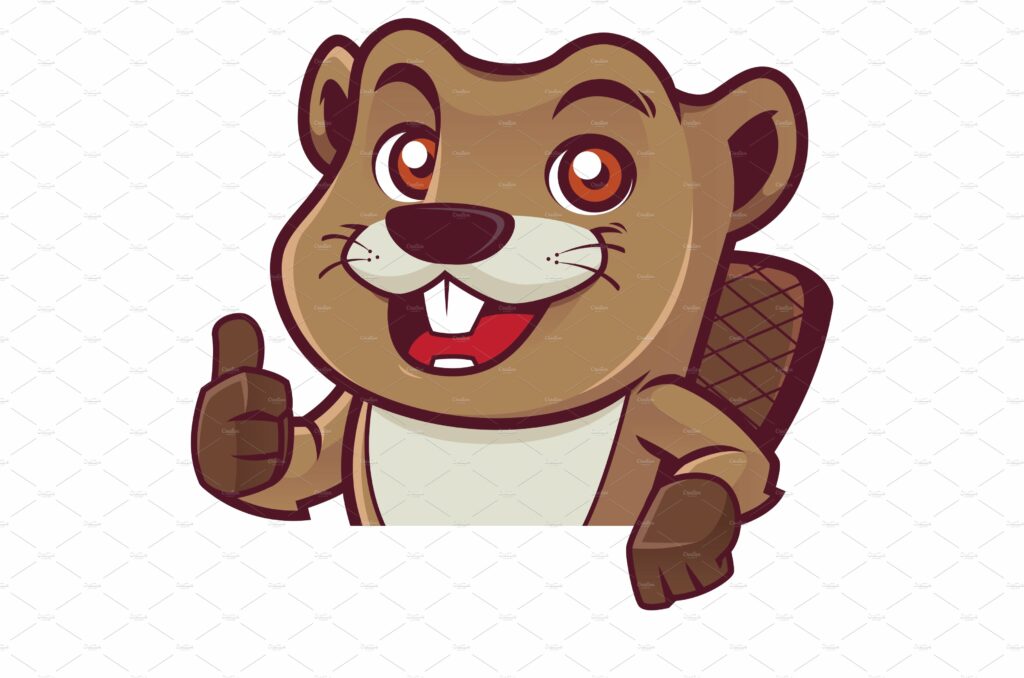 Beaver Behind Sign – MasterBundles