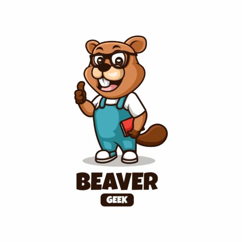 Beaver Geek Mascot Logo cover image.