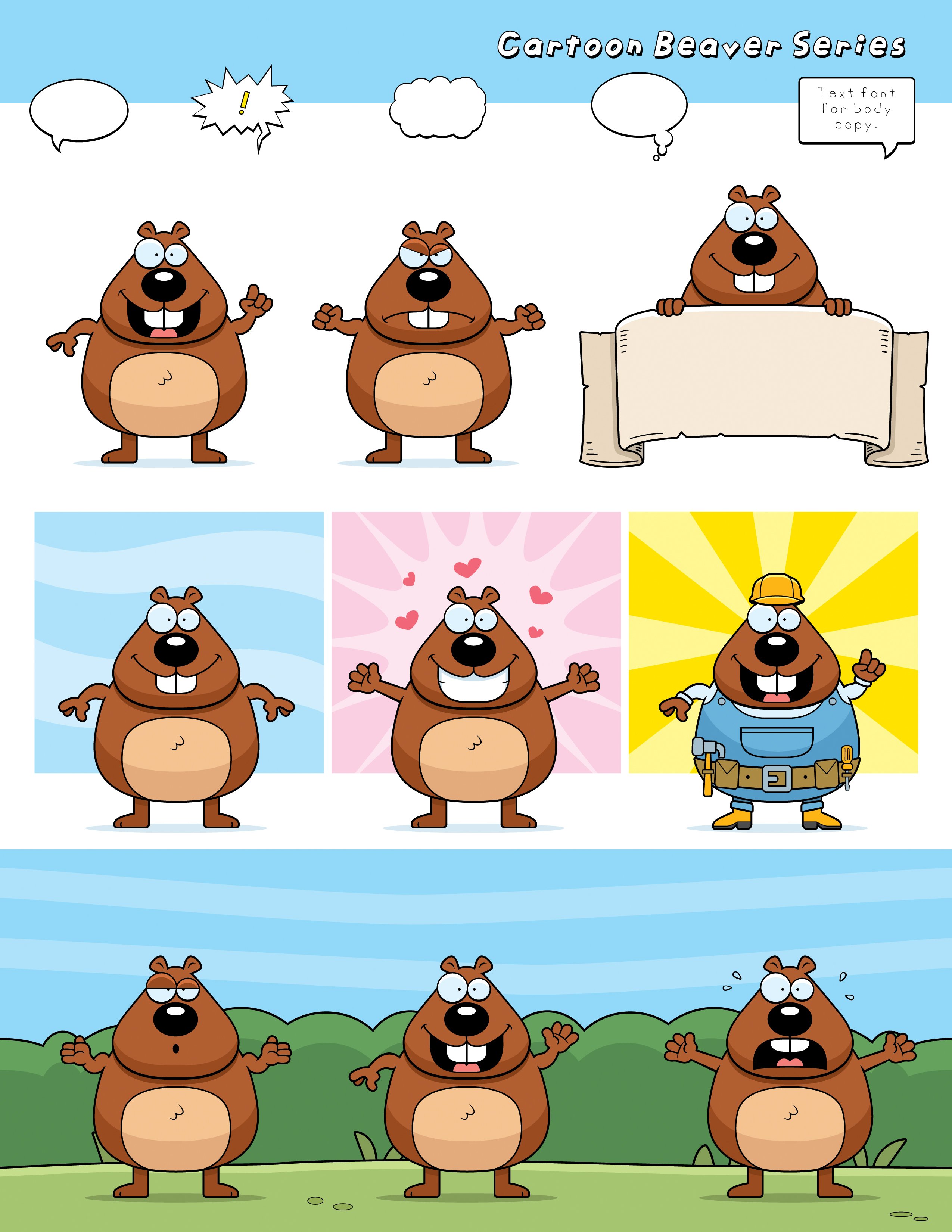 Cartoon Beaver Series cover image.