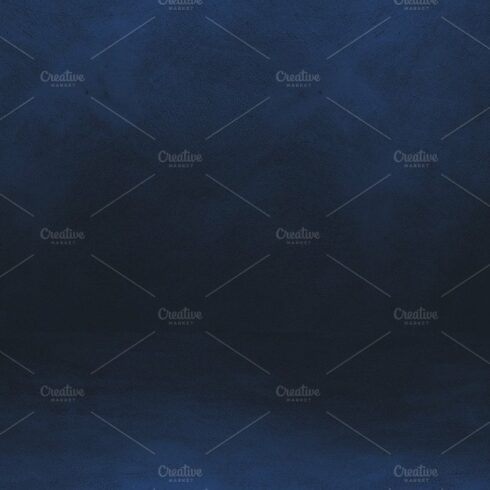 Empty black and blue concrete interior background banner cover image.