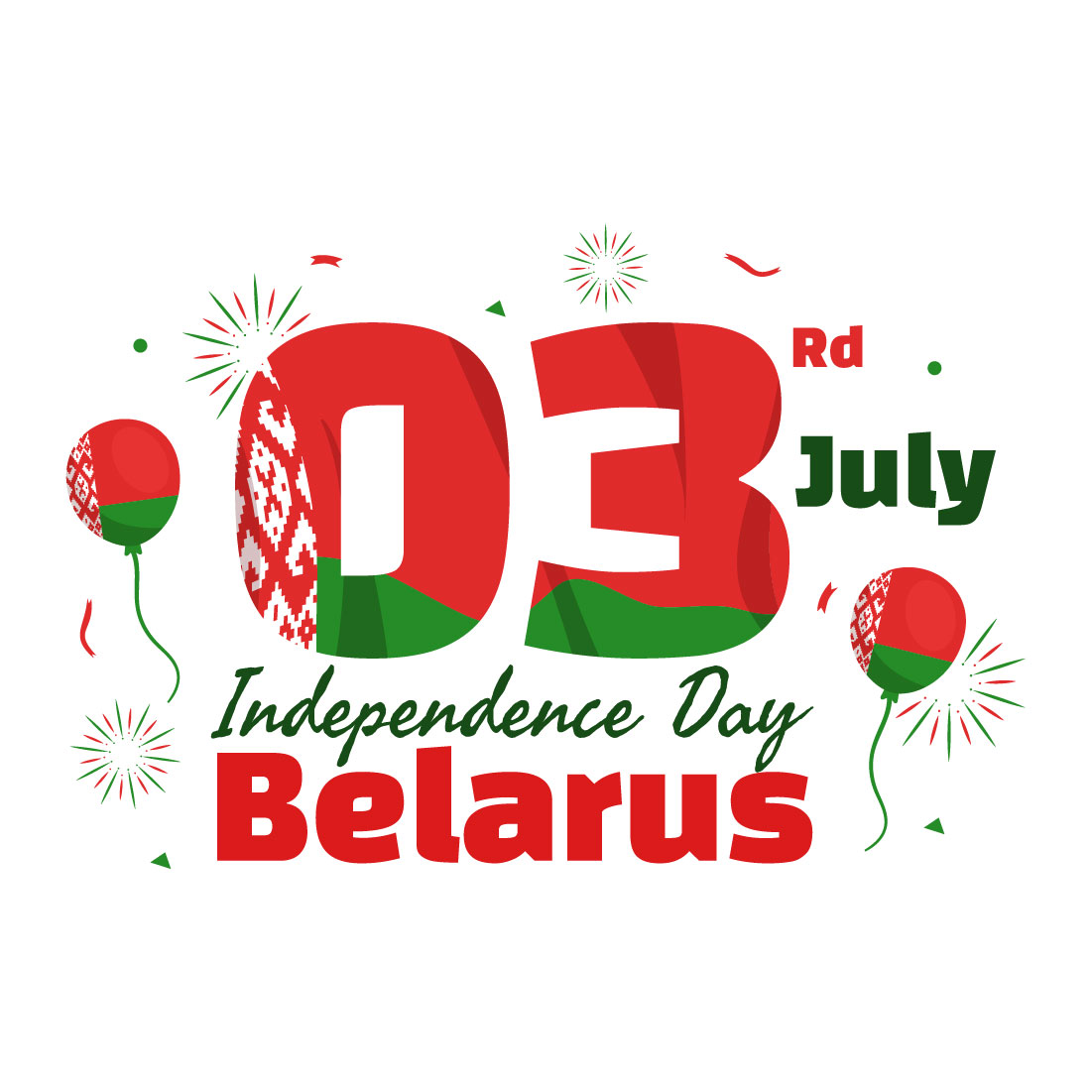 14 Belarus Independence Day Illustration preview image.