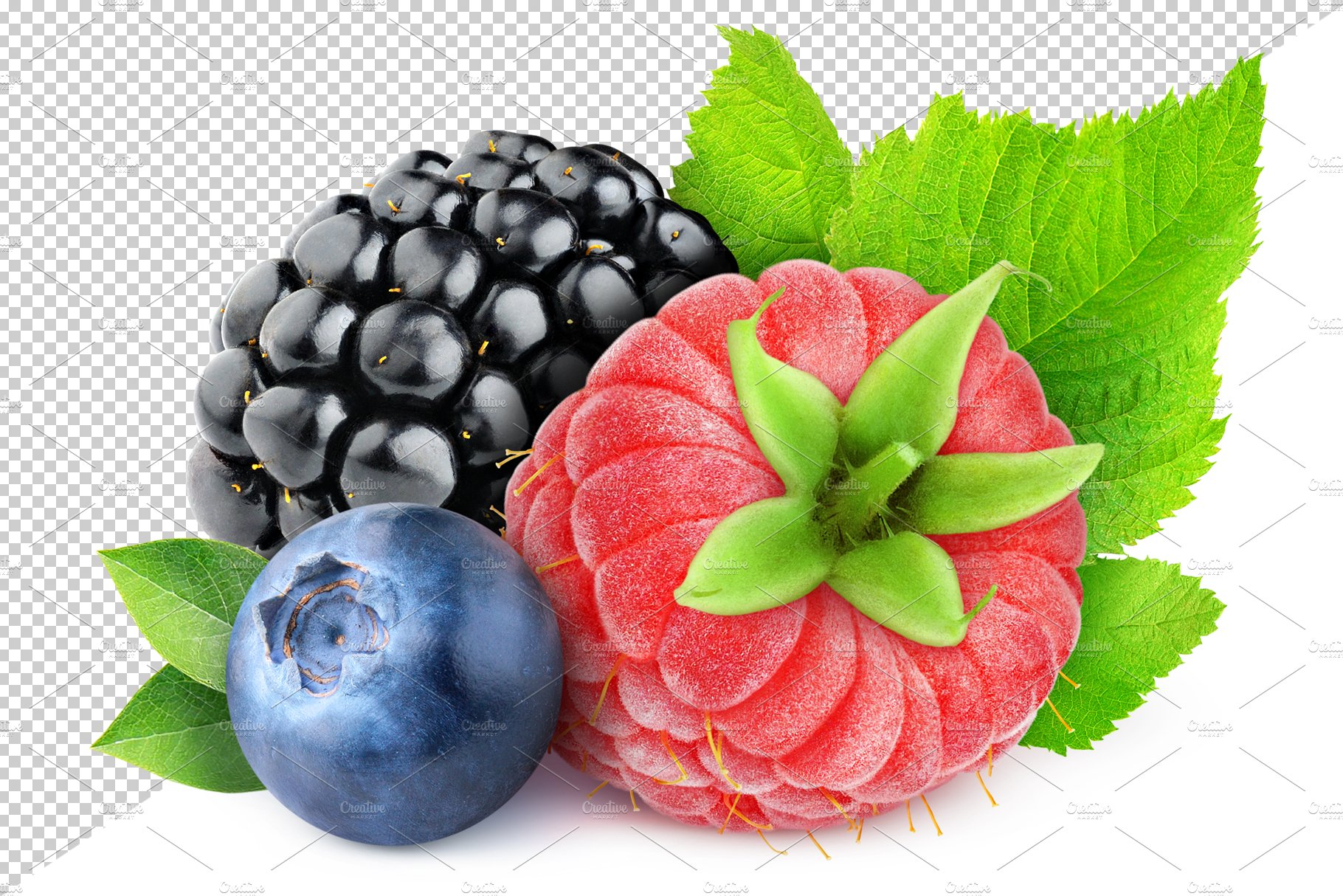 Blueberry, raspberry and blackberry preview image.