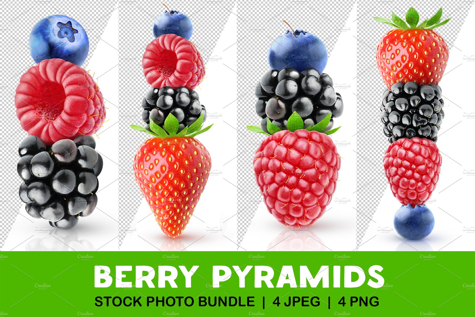 Fresh berry pyramids cover image.