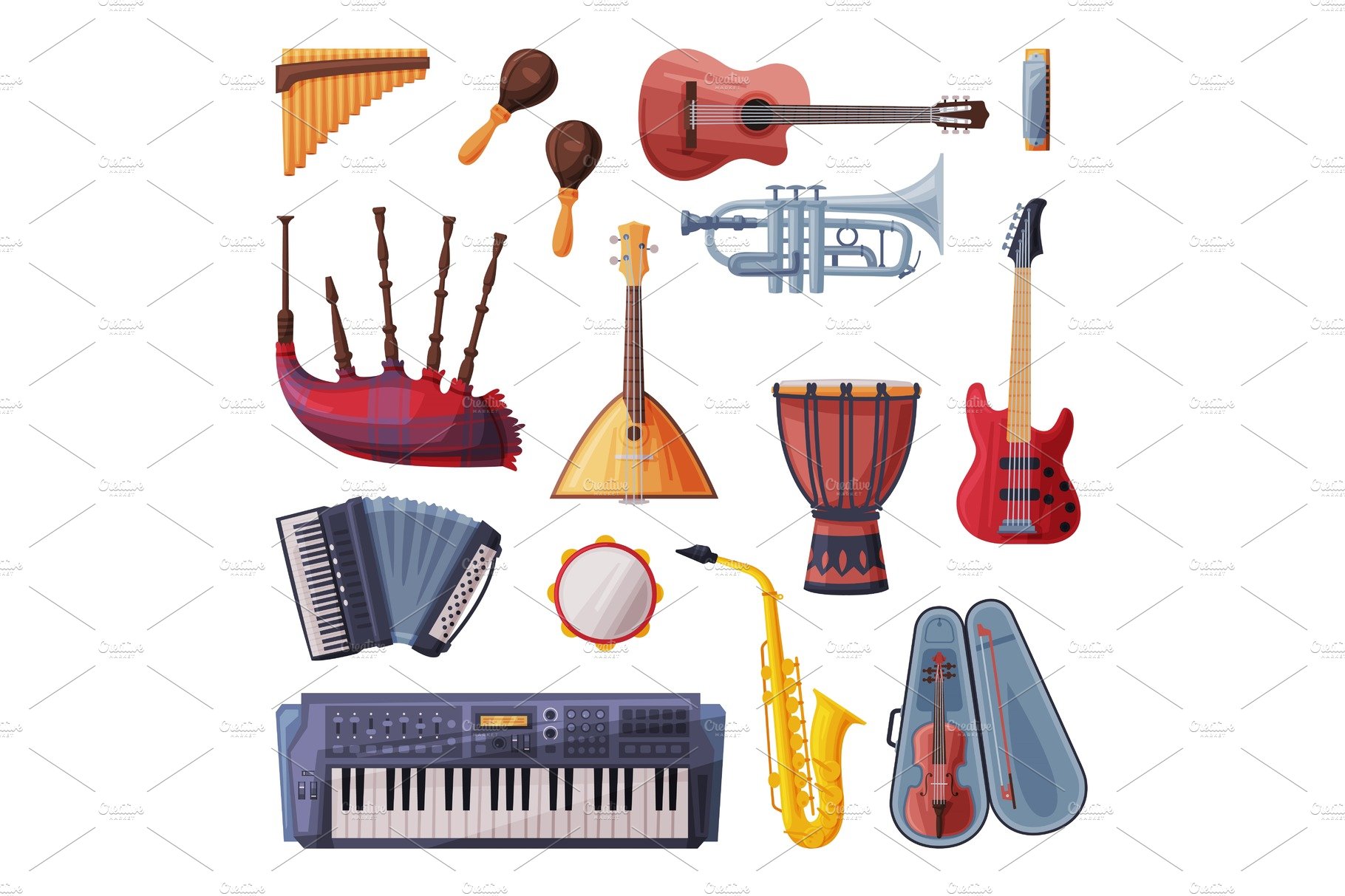 Musical Instruments Set, Cello cover image.