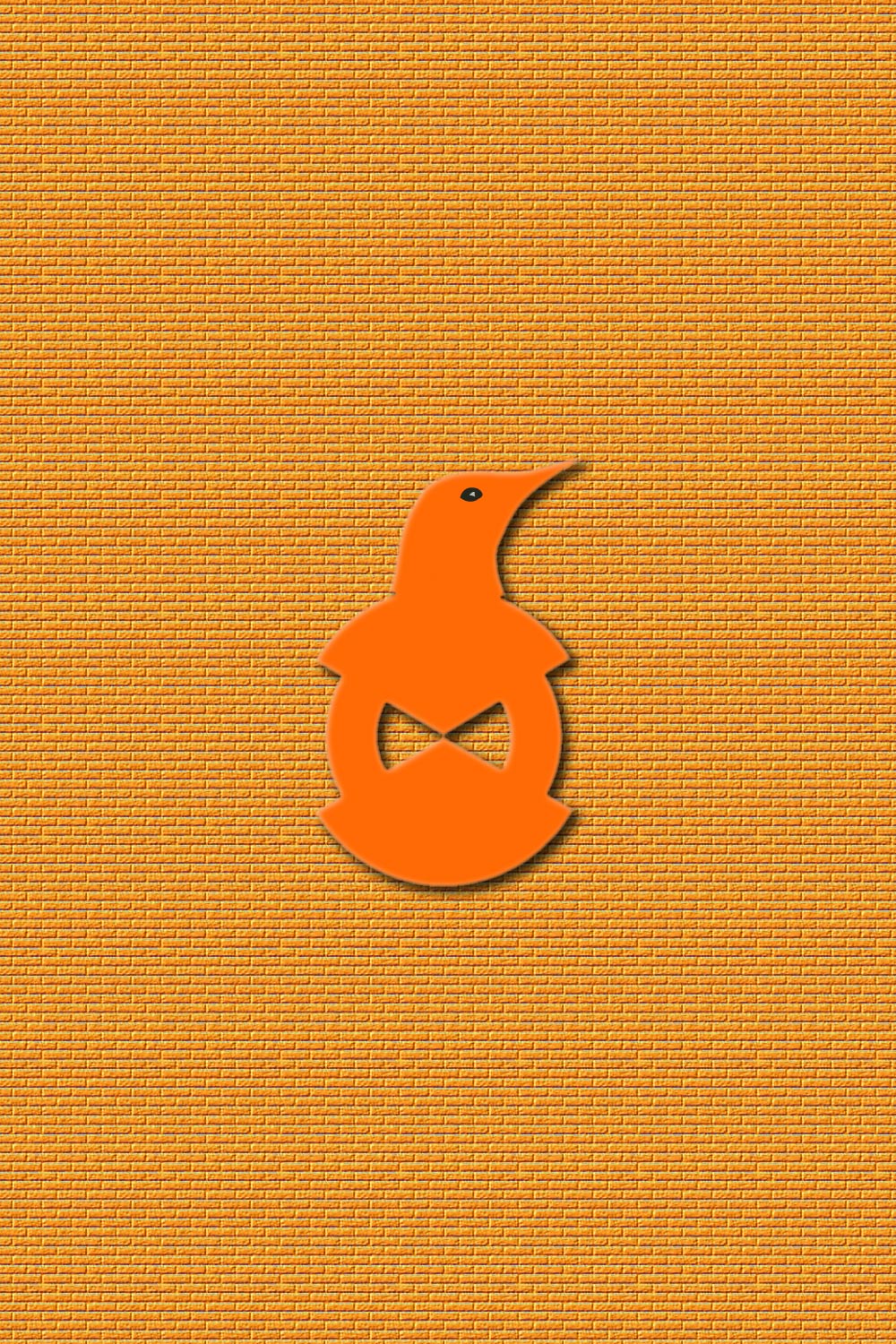 Penguin logo design template vector illustration, Bird logo design pinterest preview image.