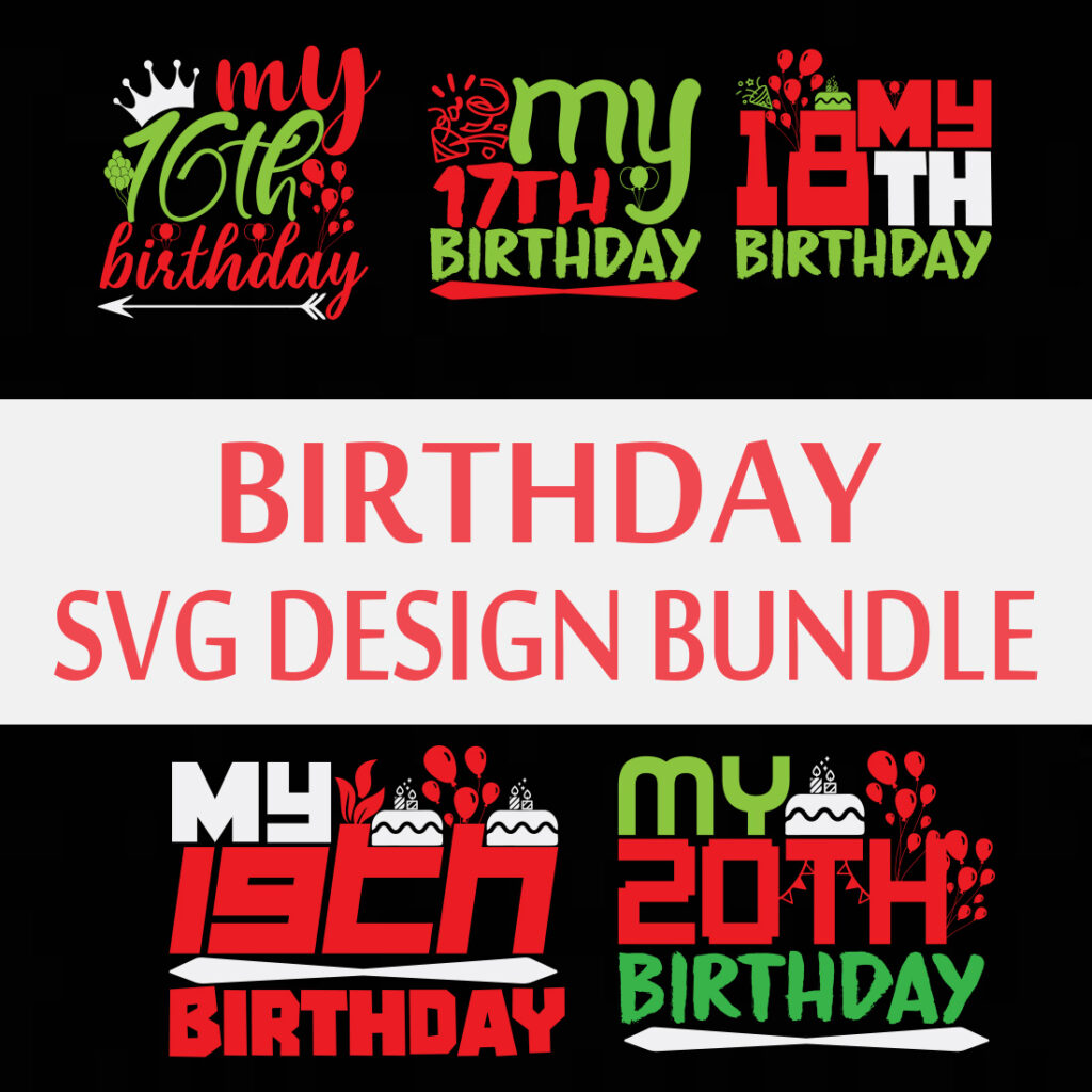 Birthday Svg Bundle Masterbundles