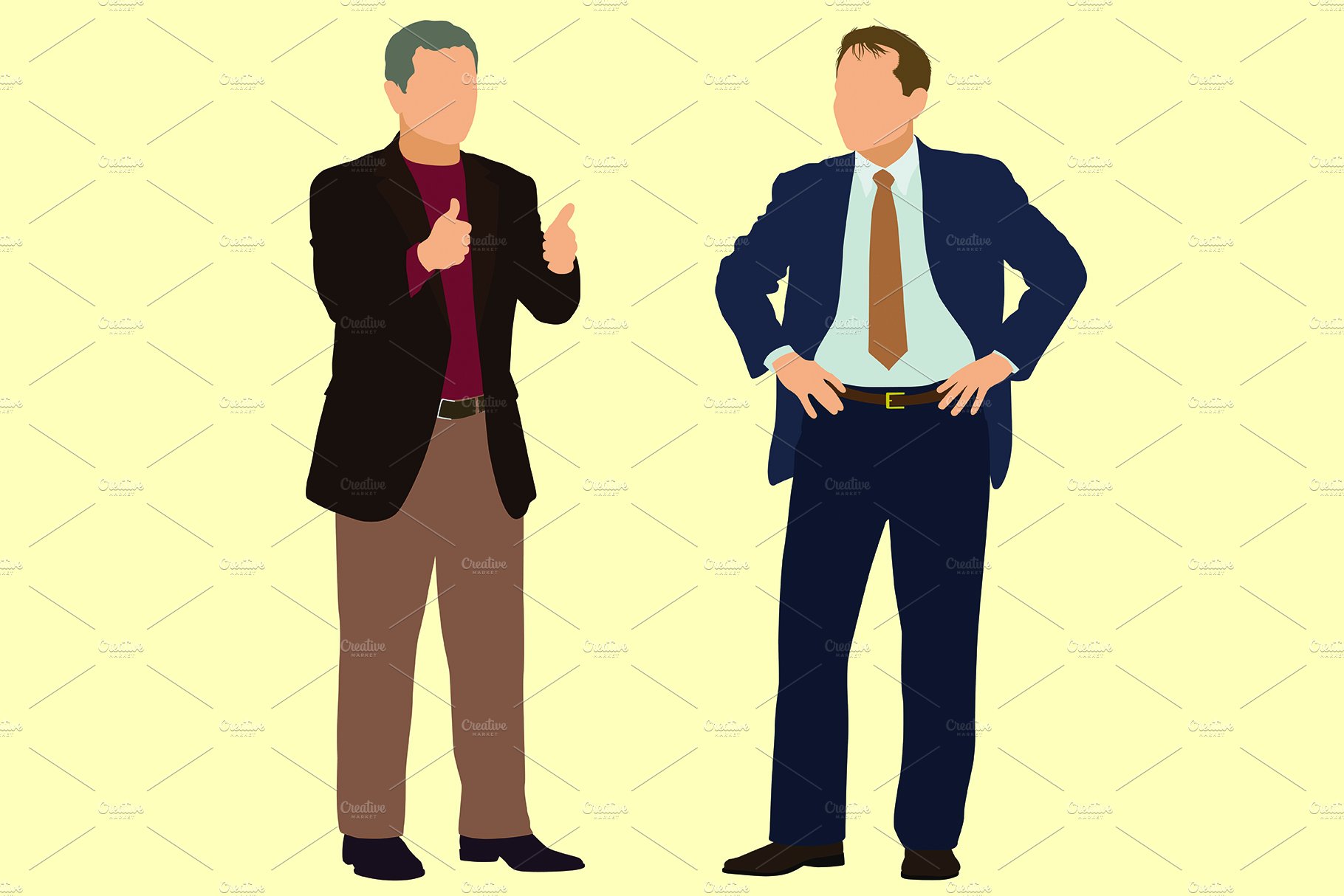 Middle-aged Men Gesturing cover image.