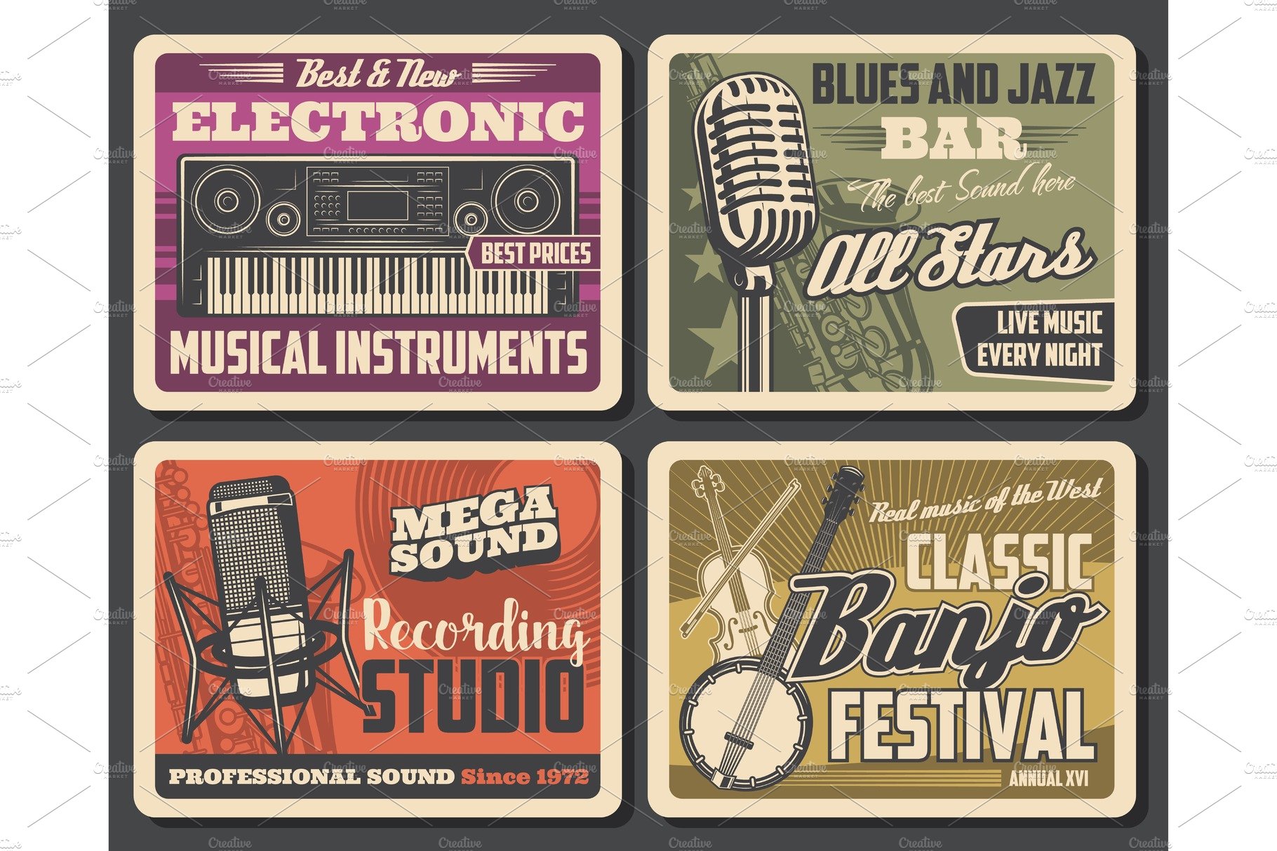 Musical instruments, record studio – MasterBundles