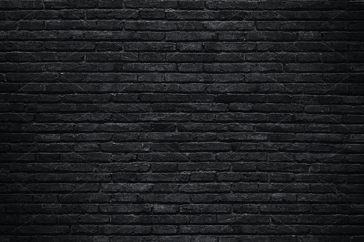 Black brick wall cover image.