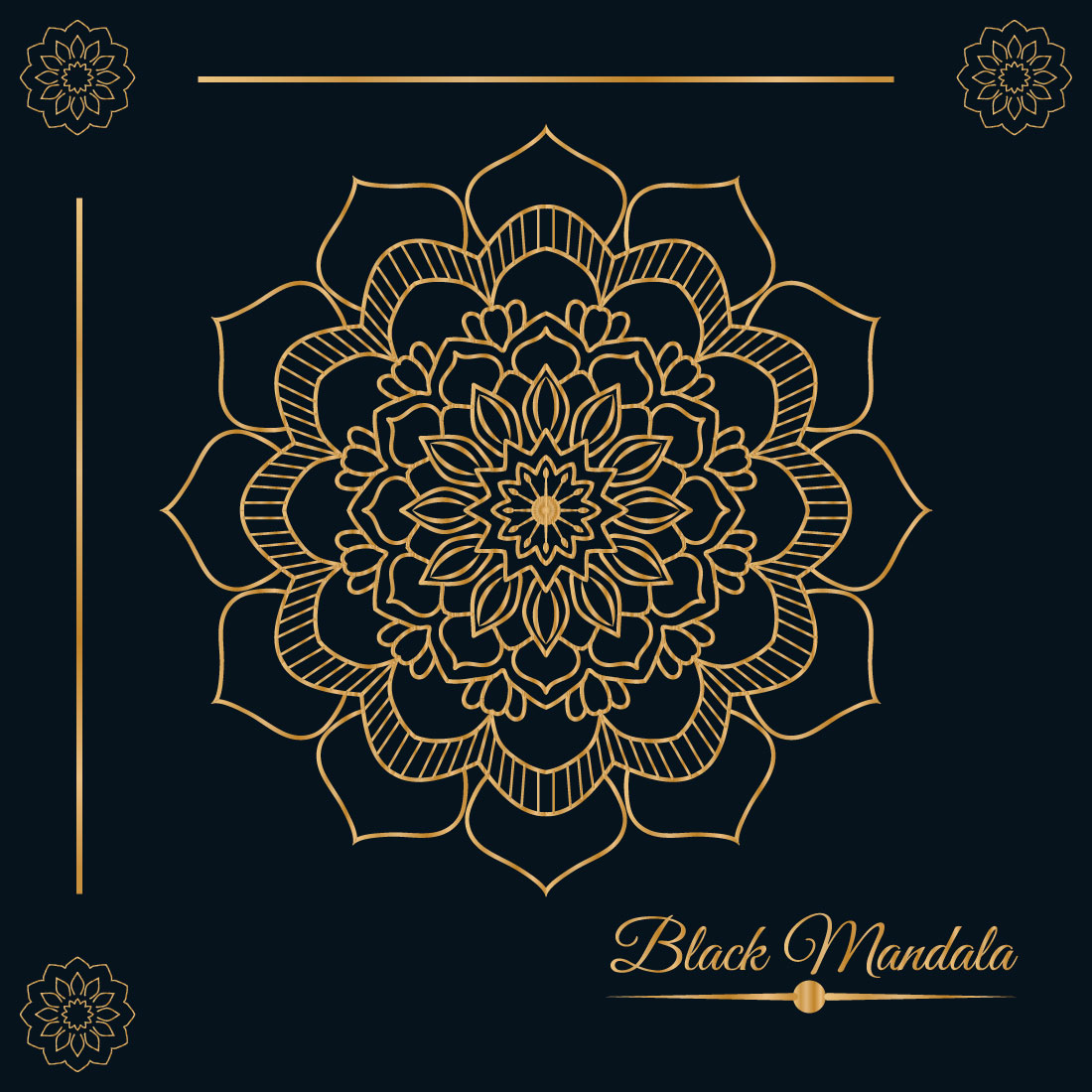 black mandala design template svg ai eps pdf jpg png file 03 458