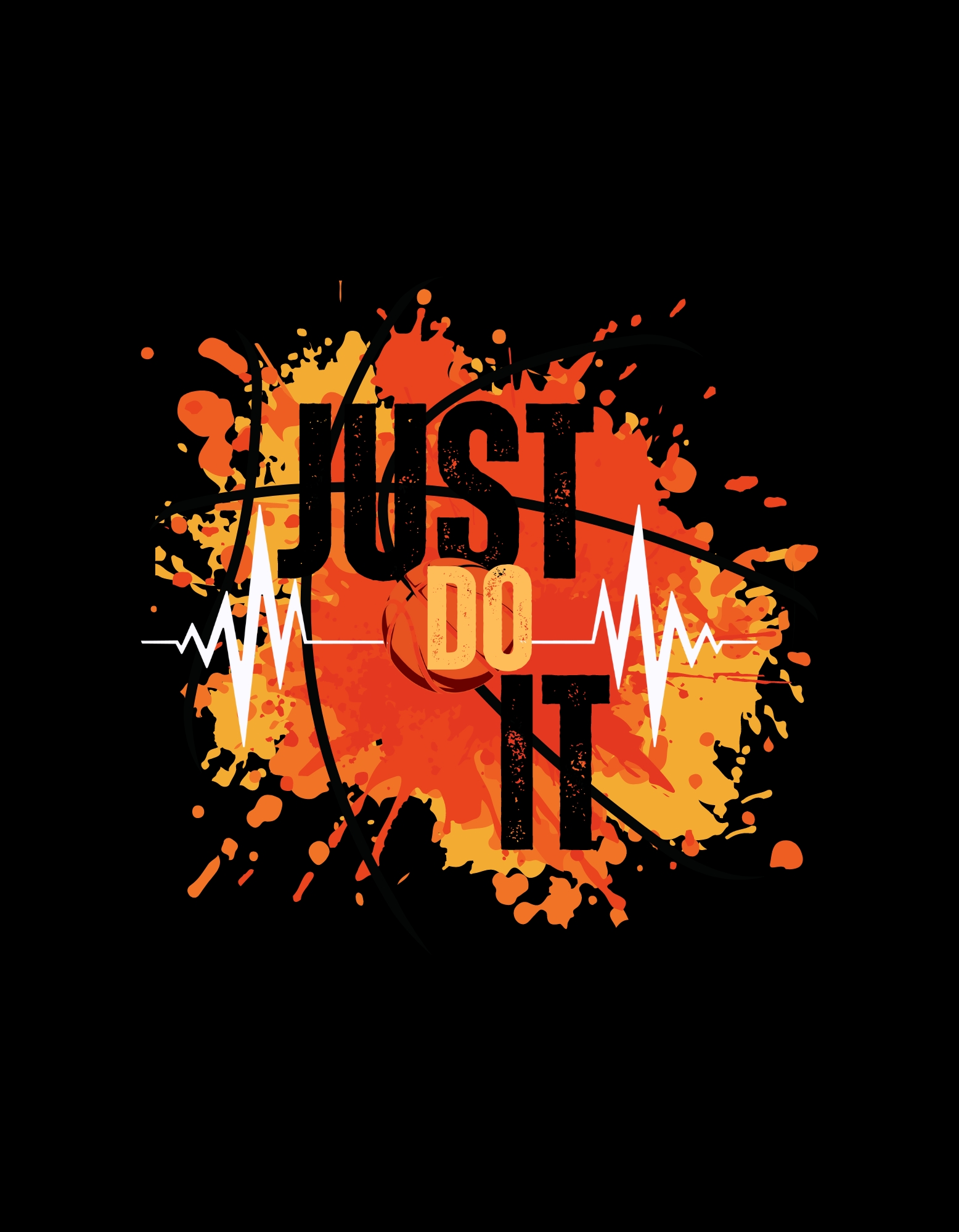 black orange yellow modern born to play basketball t shirt 682