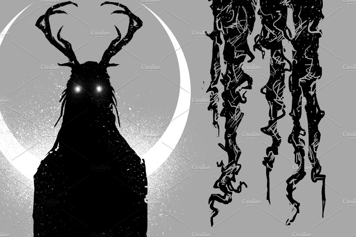 Black Satan Mystery | Merch design preview image.