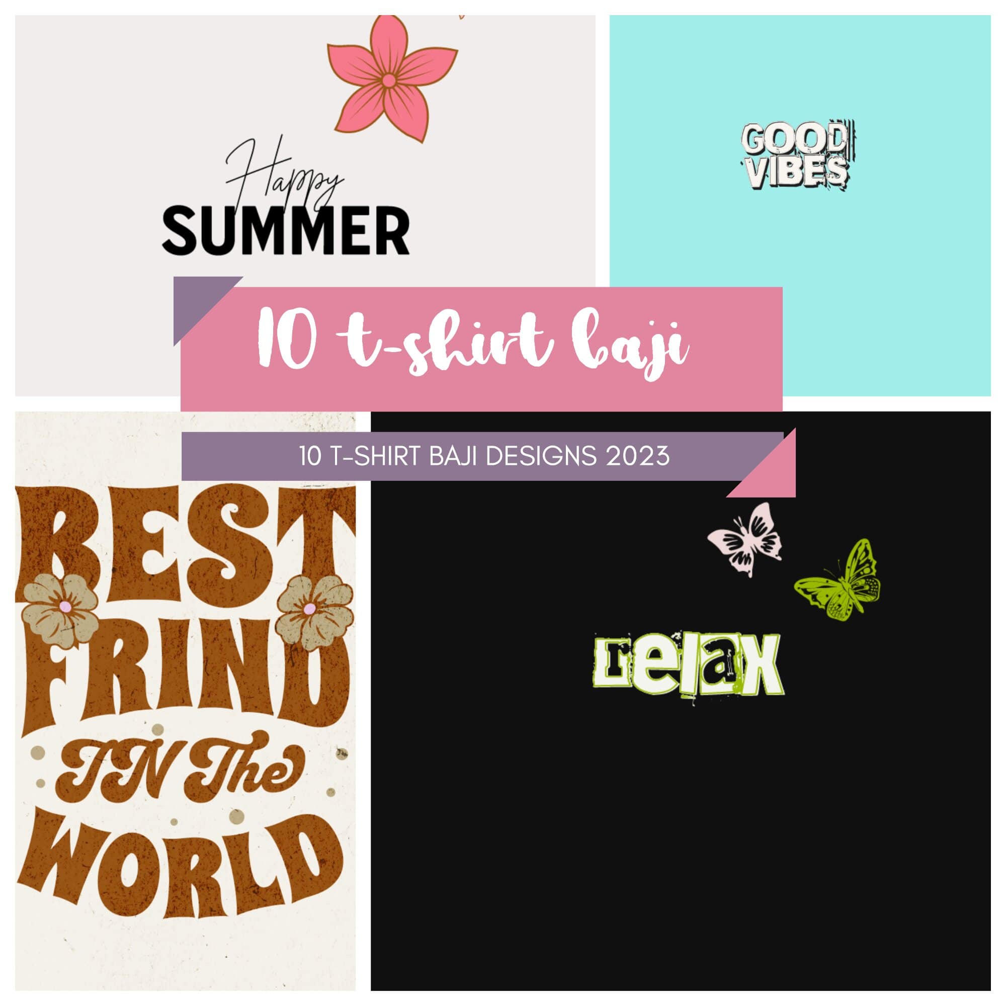 10 Baji T-Shits Designs Bundle SVC Retro Collection preview image.