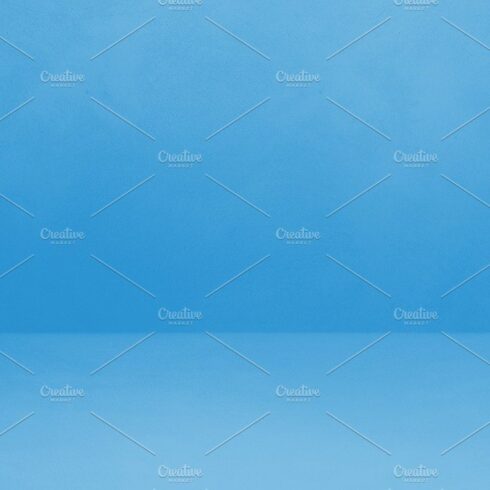 Empty blue concrete interior background banner cover image.