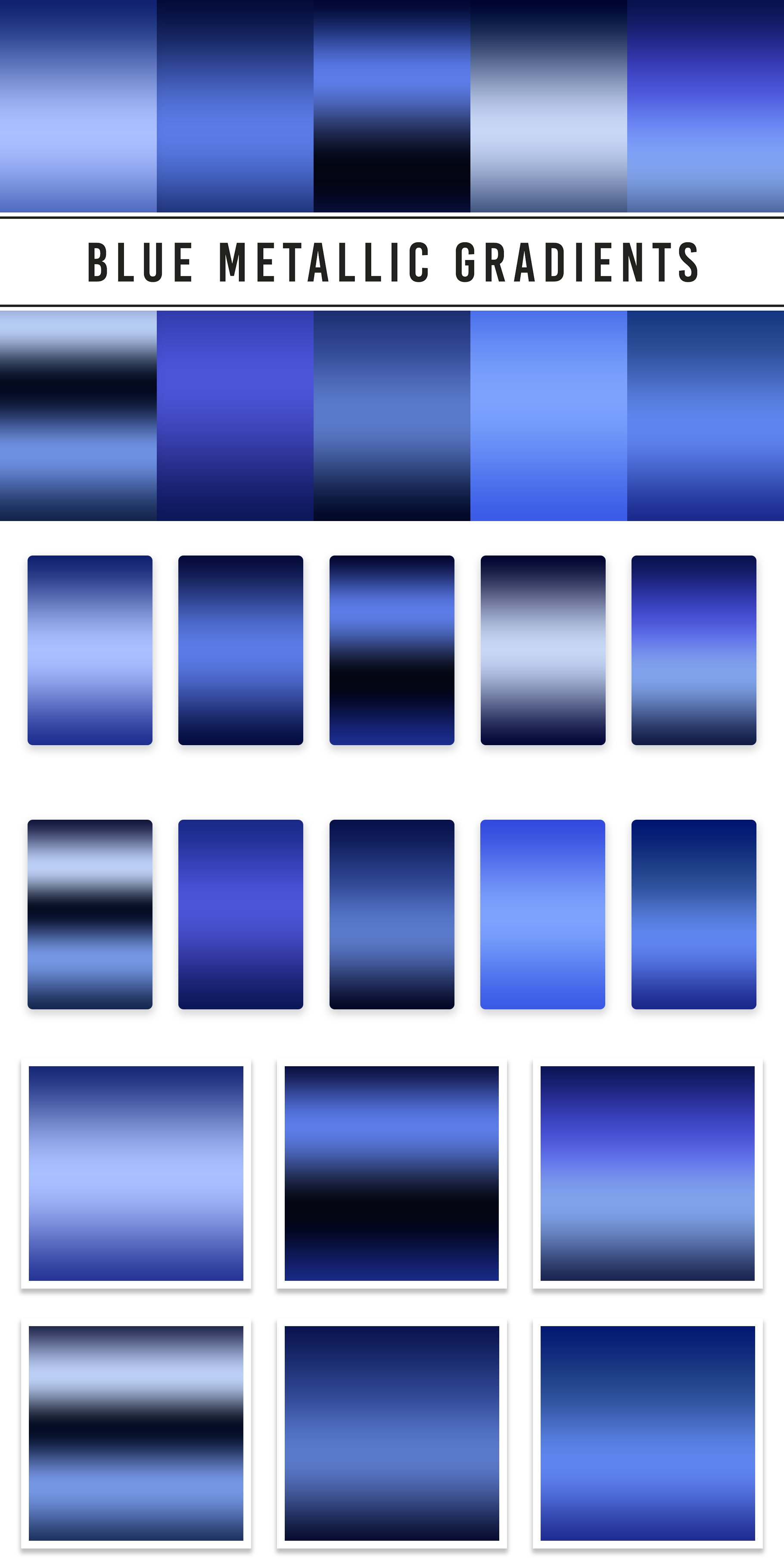 Blue Metallic Gradients cover image.