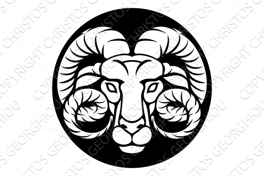 Ram Aries Zodiac Sign cover image.