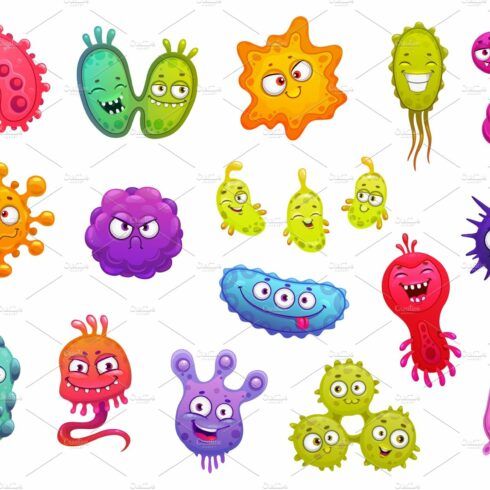Bacteria, pathogen microbes, viruses cover image.