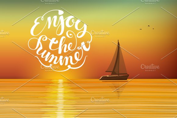 Boat at sunset cover image.