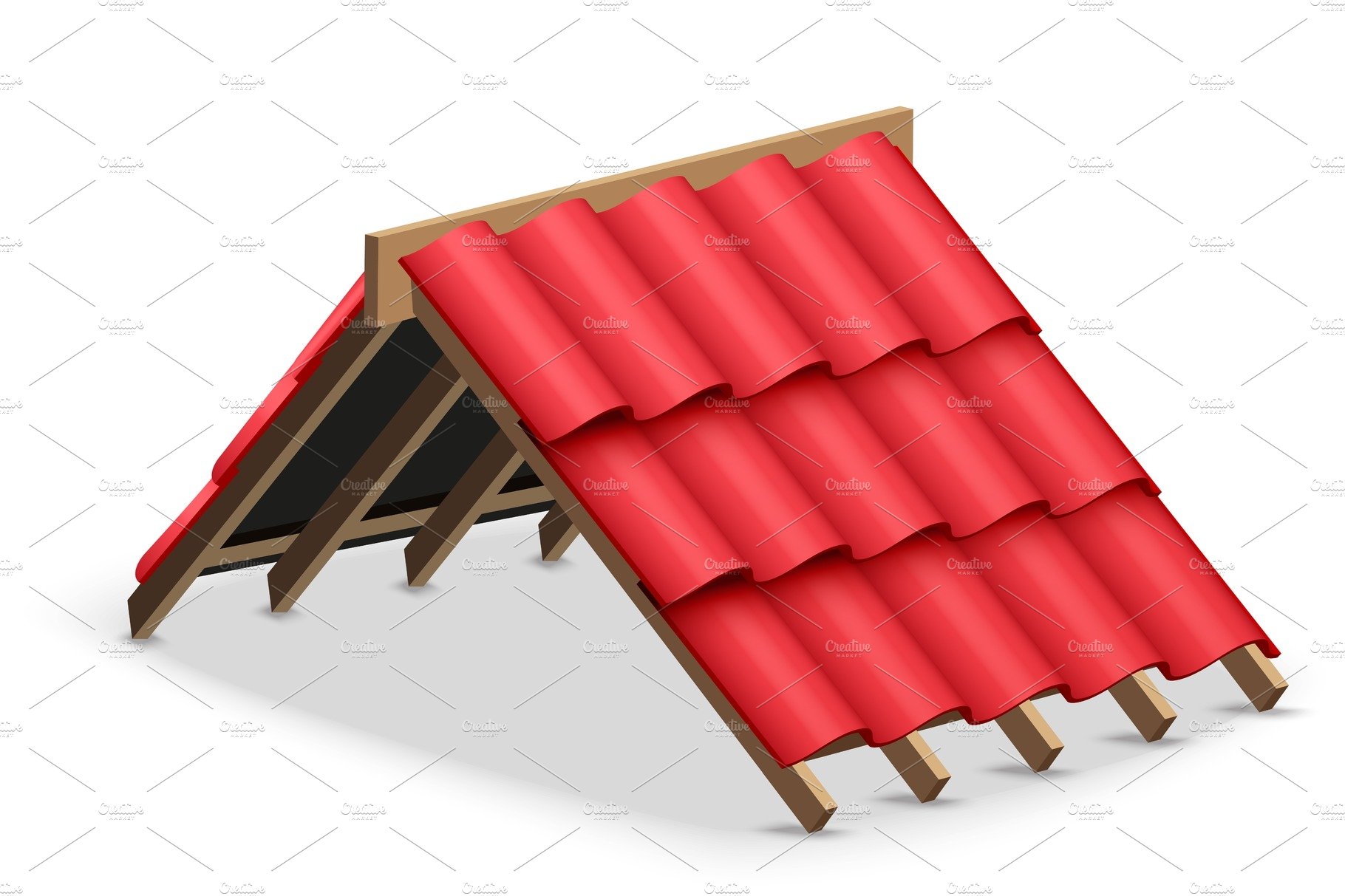 Concept Ceramic Tiles Cover on Roof cover image.