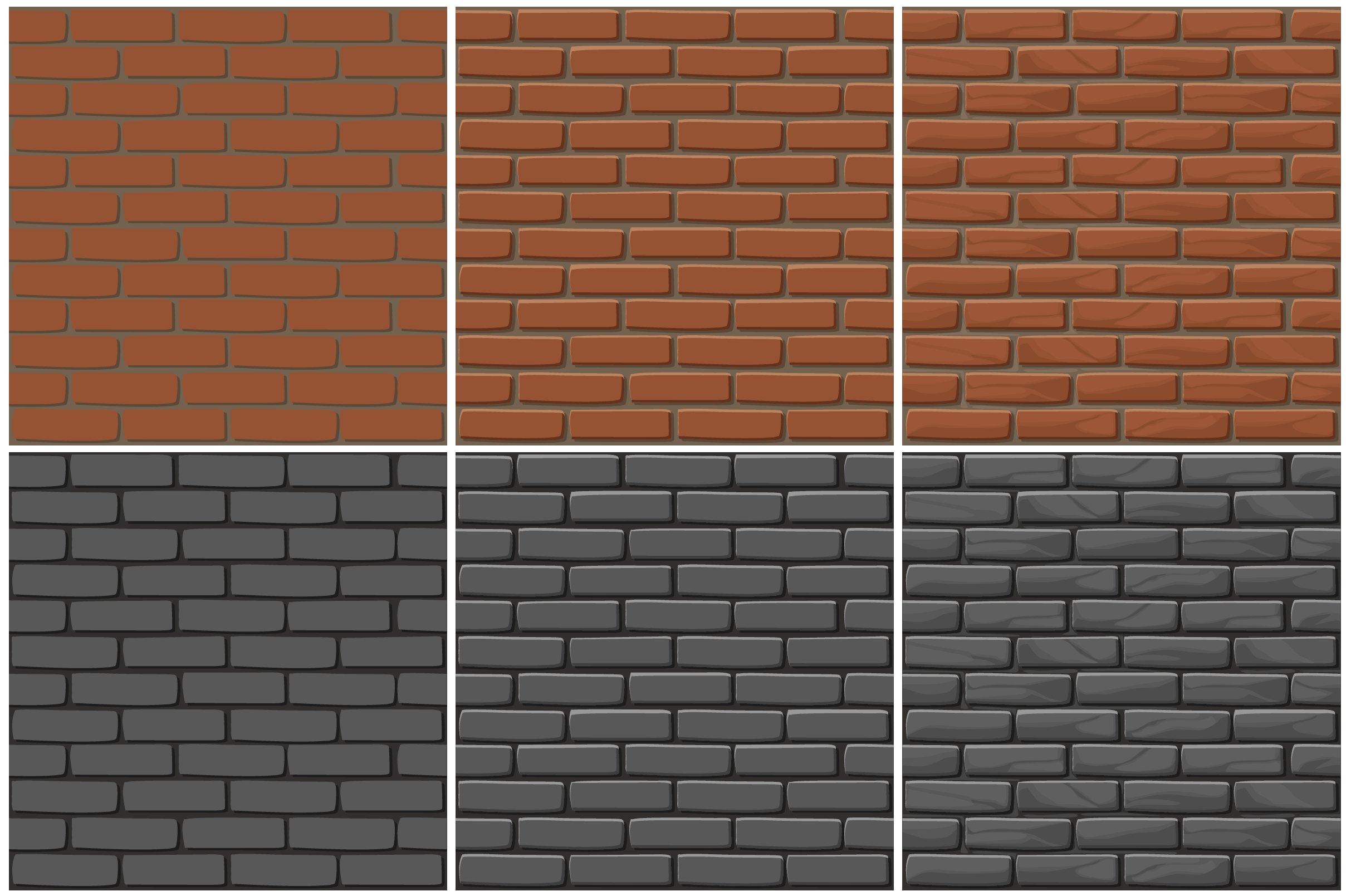 brick wall texture 3 step drawing 01 492