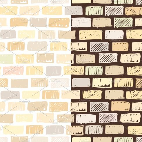 Brick wall seamless pattern backdrop cover image.