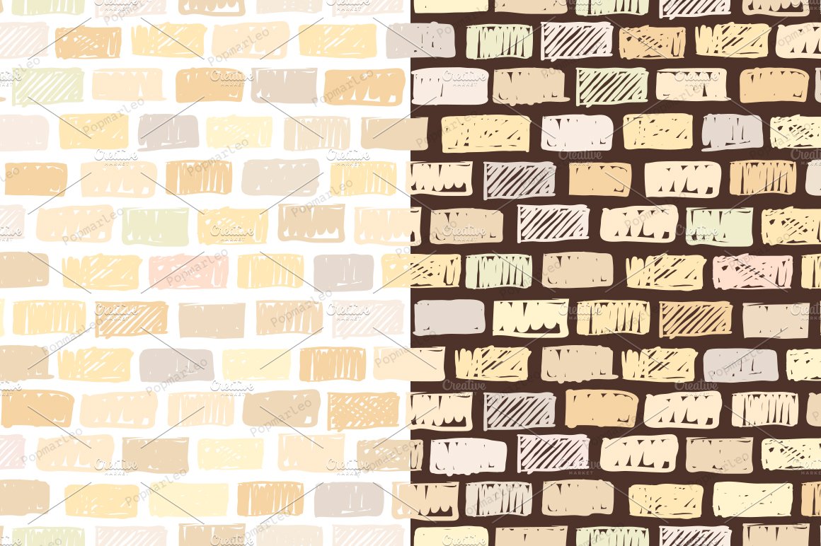 Brick wall seamless pattern backdrop cover image.