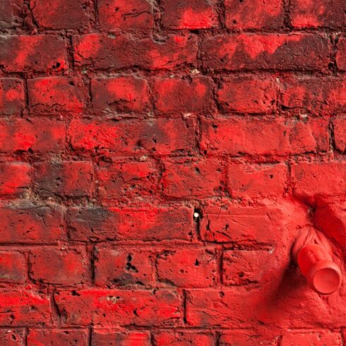 Red brick wall background cover image.