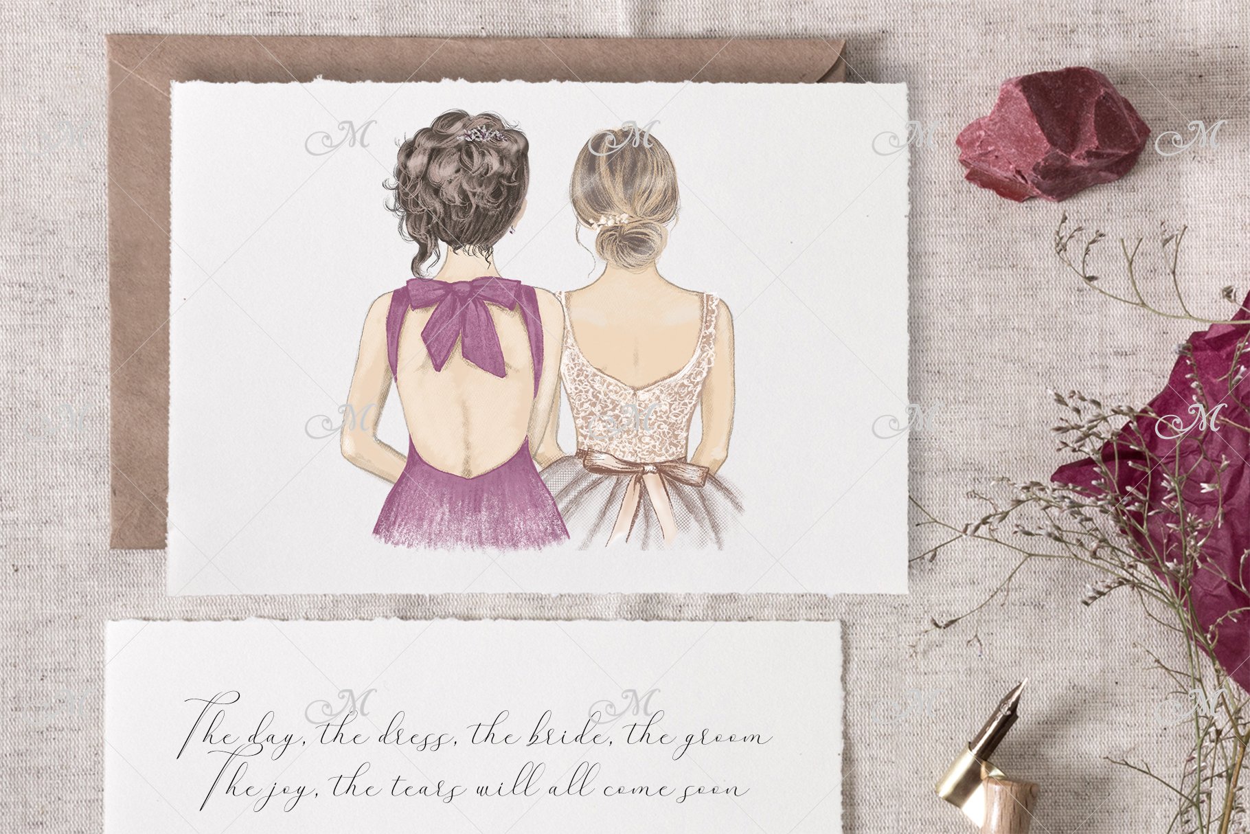 Bridesmaid Dresses Sketches (2) | Dress sketches, Bridesmaid dresses,  Sketches