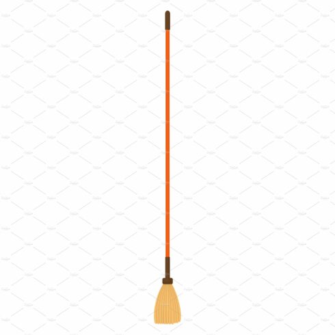 Broom mop icon. Hygiene handling cover image.