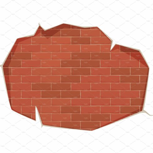 Red brick wall, background ground cover image.