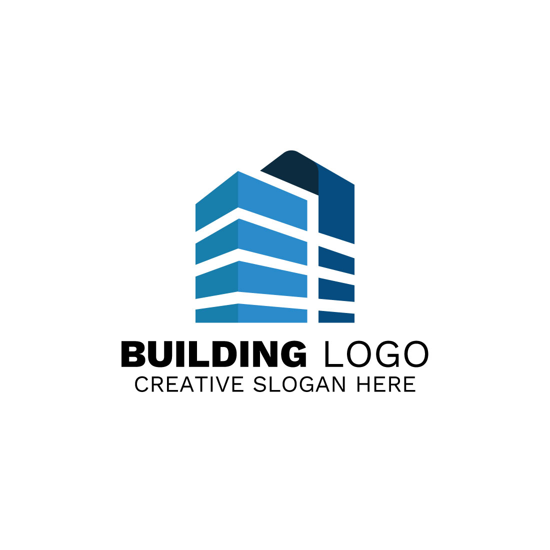 Modern and creative home, building, house, real estate logo preview image.