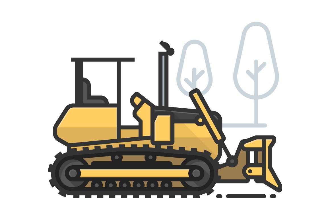 Heavy Equipment Icons preview image.