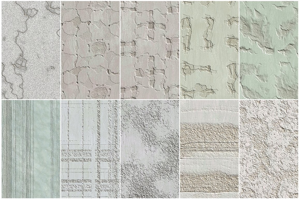 30 Seamless Stone HD Textures Bundle preview image.