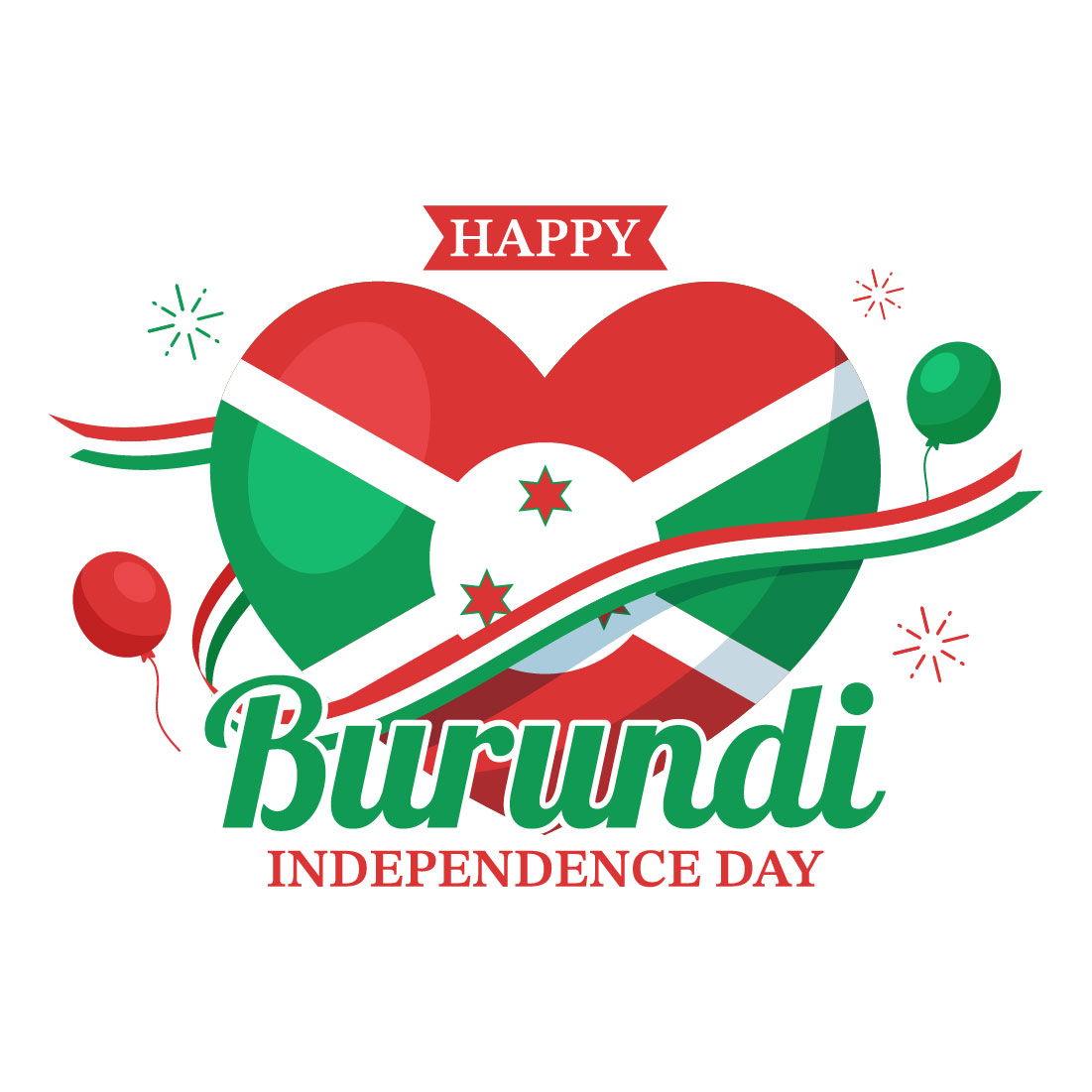 15 Burundi Independence Day Illustration preview image.