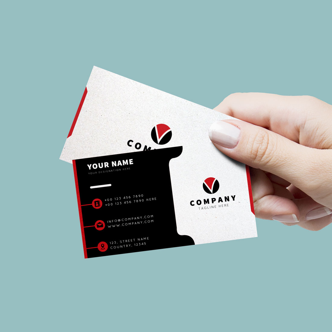 business card hand p 848