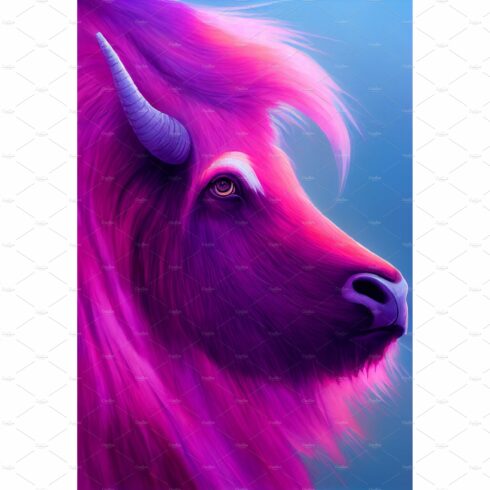 Watercolor portrait of cute yak cover image.