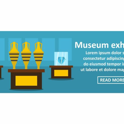 Museum exhibition banner horizontal cover image.