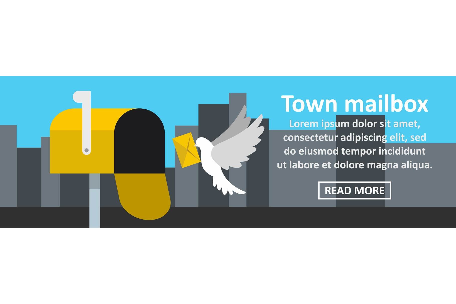 Town mailbox banner horizontal cover image.