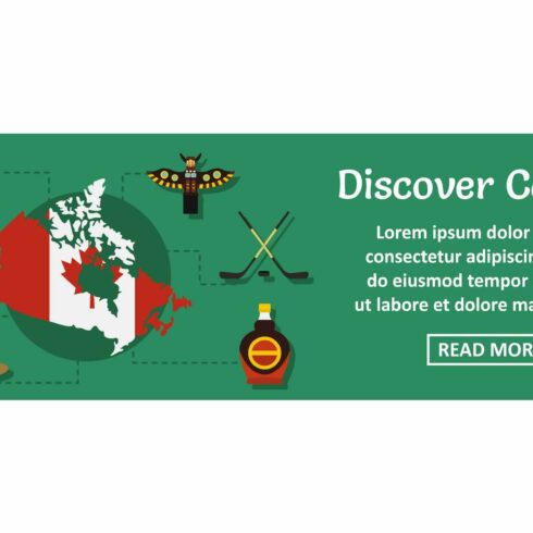 Discover Canada banner horizontal cover image.