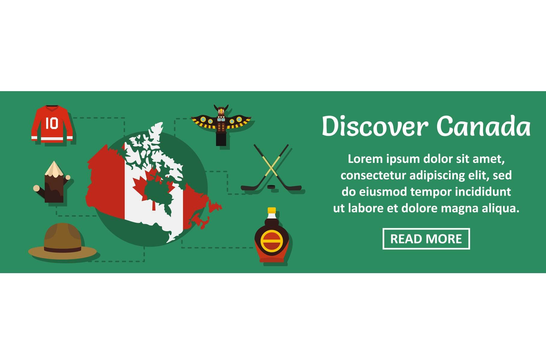 Discover Canada banner horizontal cover image.