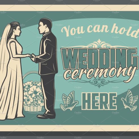 Bride and groom, wedding ceremony cover image.