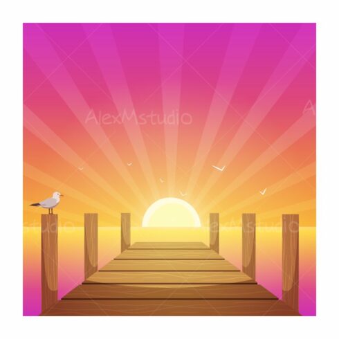 Sunset At Pier cover image.