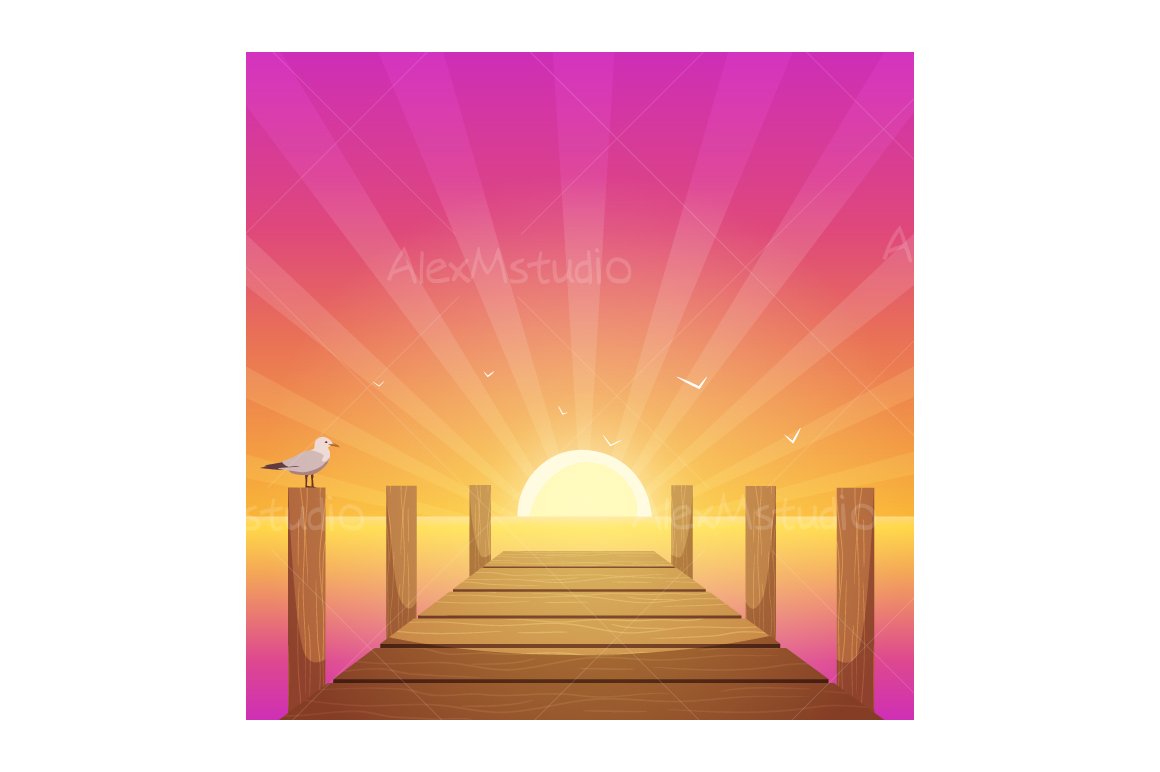 Sunset At Pier cover image.