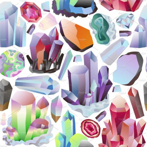 Minerals crystals and gems diamonds cover image.