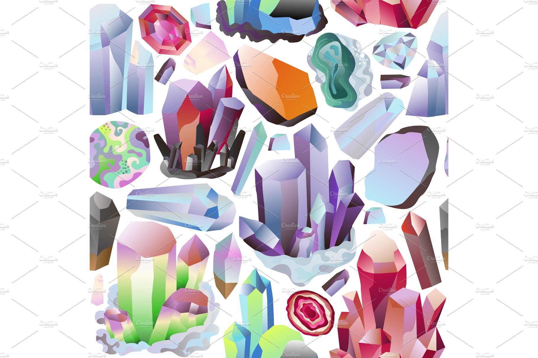 Minerals crystals and gems diamonds cover image.