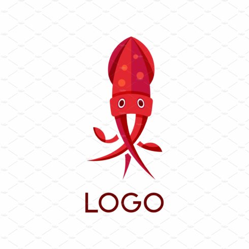 Calamary logo design, vector icon or cover image.
