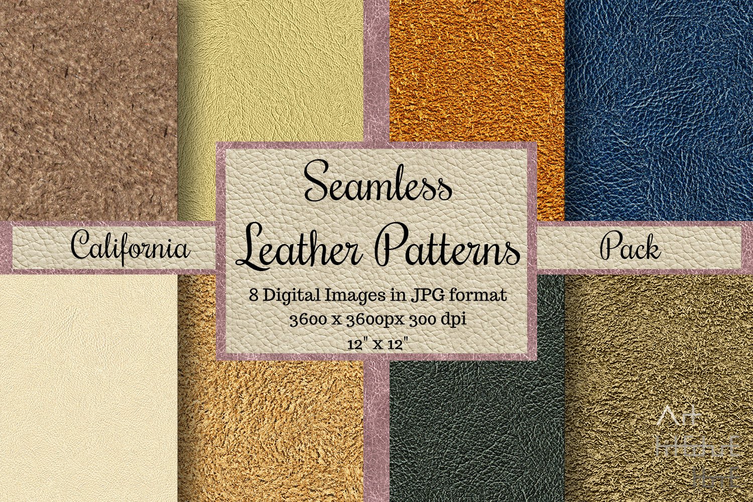 Seamless Leather Patterns California cover image.
